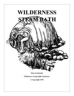 Wilderness Steam Bath Pocket Book - Mors Kochanski - Nature Alivebooks
